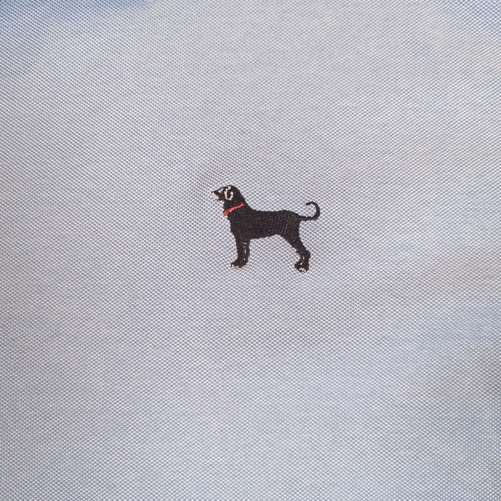 Black Dog Beachfront Collection Mens 2XL Blue Polo Shirt Short Sleeve Logo #2734 - Picture 3 of 7